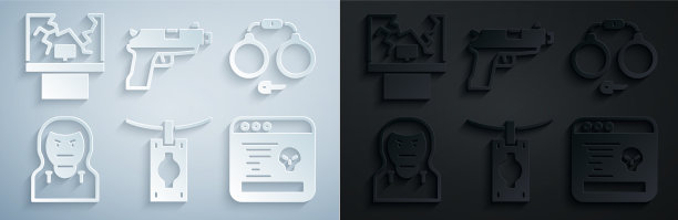 设置洗钱手铐小偷面具图片下载