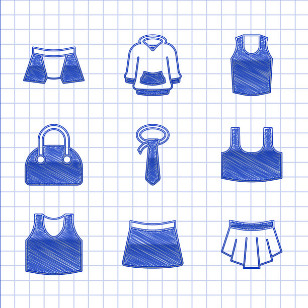 套领带，裙子，汗衫手袋和男士图片下载