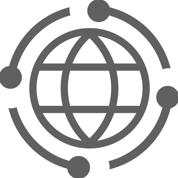 互联互通国际灰色图标图片下载