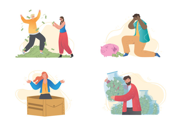 以男性和女性角色为背景的场景保存图片下载