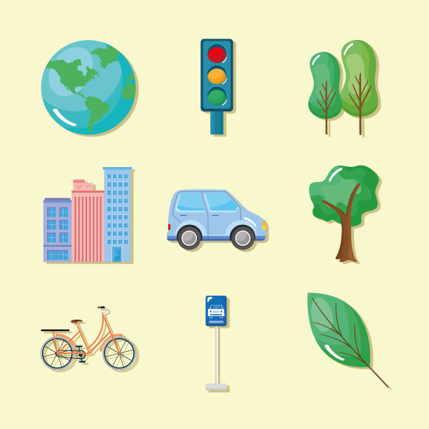 九大城市标志图片下载