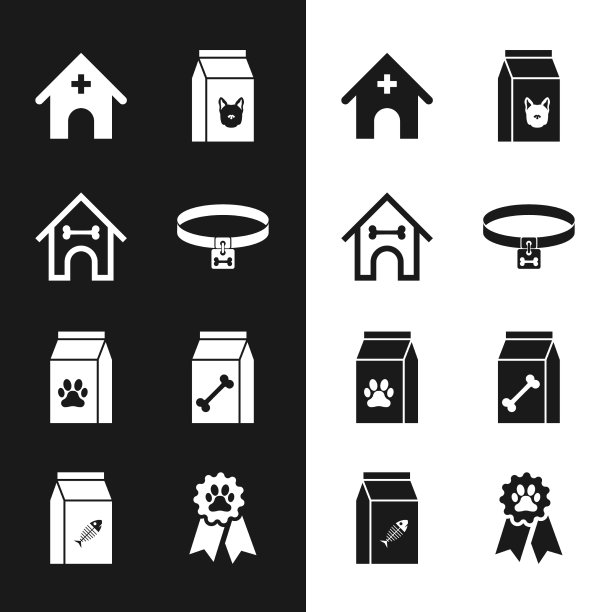 设置狗项圈屋和骨兽医图片下载