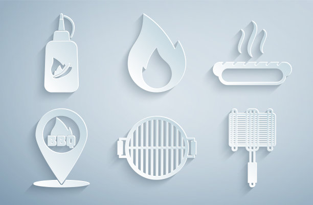 搭配烧烤烧烤热狗三明治的位置图片下载