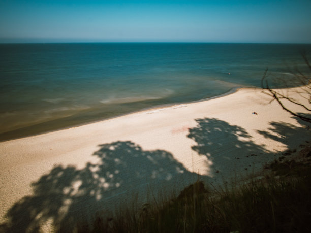 波罗的海沿岸的乌西多姆，德国-长期曝光图片下载