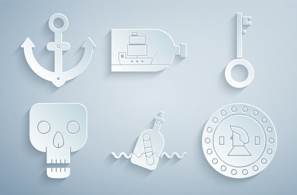 设置瓶子与信息在水海盗钥匙图片下载