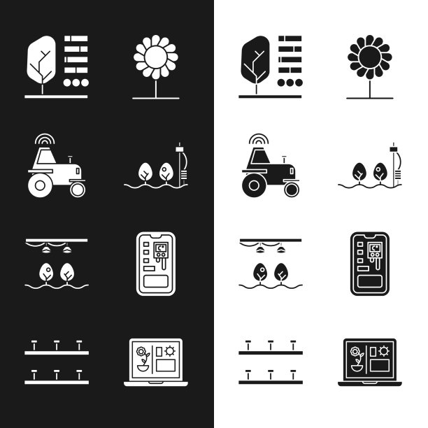 设置独立传感器和种植无线牵引车图片下载