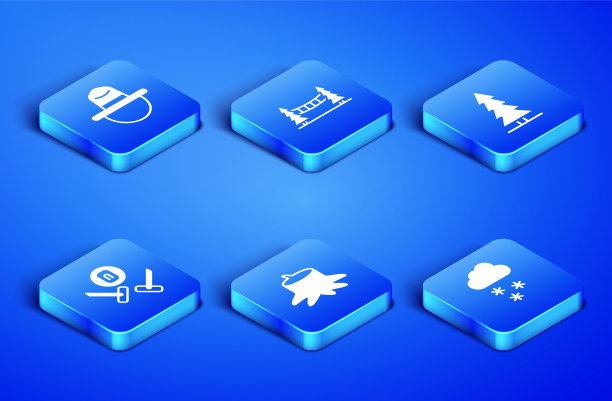 集云与雪加拿大护林员帽子树图片下载