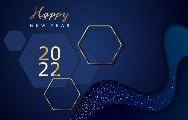 彩色明信片上写着2022年新年快乐图片下载