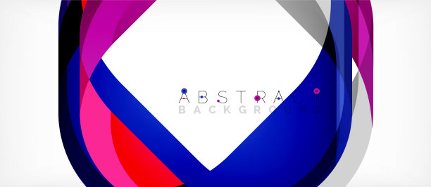 抽象的带有重叠波的正方形形状图片下载