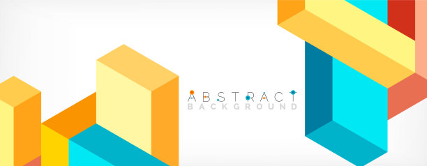 抽象背景三维立方体和立方体元素图片下载
