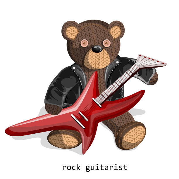 想象一只柔软的玩具熊被描绘成活生生的图片下载