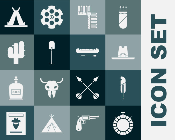 设置水壶水壶羽毛笔西部图片下载