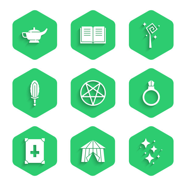 把五角星放在一个圆形马戏团帐篷里闪闪发光图片下载