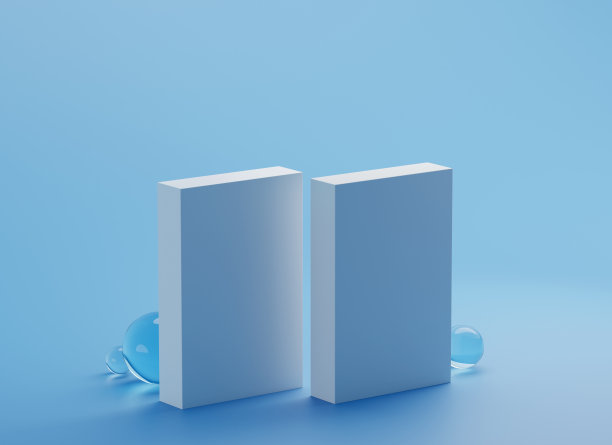 一套空白的盒子或书。图片下载