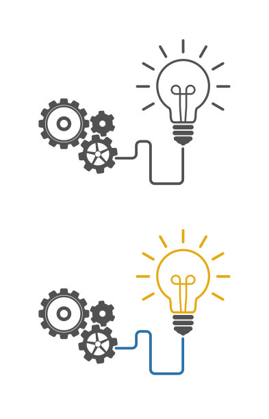 能源产生灯泡图标图片下载