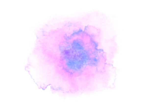 抽象紫蓝色水彩上的白色背景。图片下载