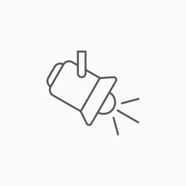 聚光灯图标，光矢量标志图片下载