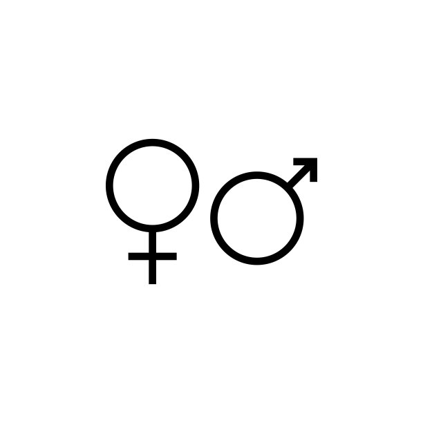 性别图标、男性矢量图、女性插画图片下载