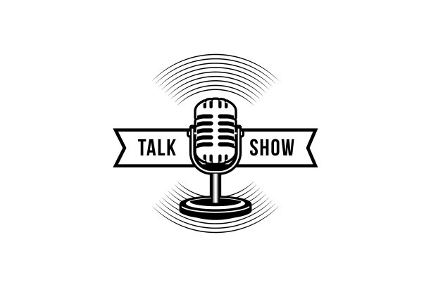 播客或歌手演唱卡拉ok图标与复古麦克风和黑胶图标图片下载