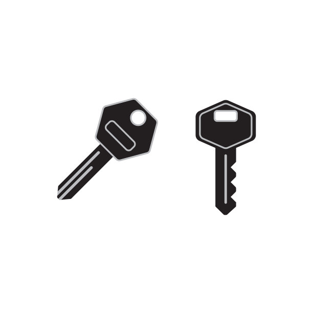 关键图标矢量插图图片下载