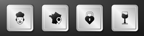 Set cook map法国城堡的形状心形图片下载