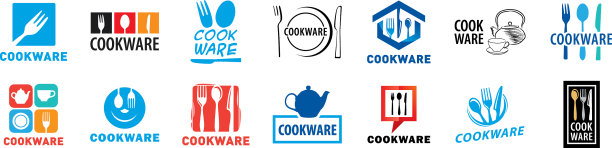 标志炊具餐厅用具店图片下载