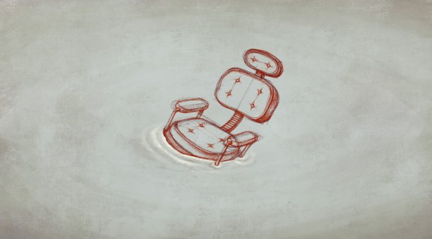 悲伤孤独压抑与孤独概念，超现实绘画，概念艺术，孤独椅子图片下载