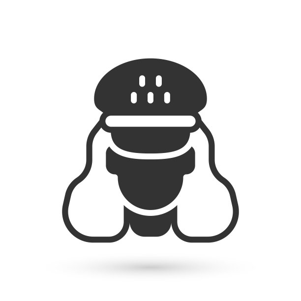 灰色出租车司机图标孤立在白色背景。向量图片下载