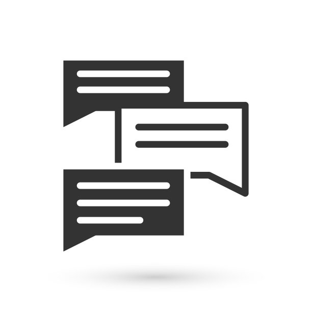 灰色语音气泡聊天图标孤立在白色背景。消息图标。交流或评论聊天符号。向量图片下载