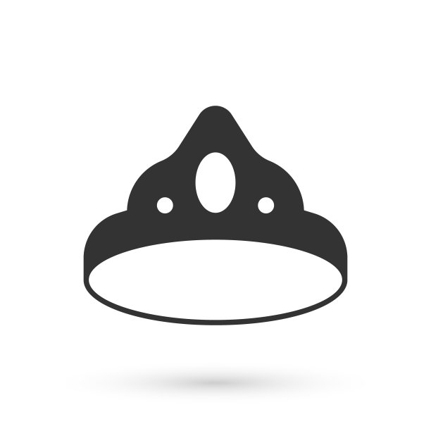 灰色国王皇冠图标孤立在白色背景。向量图片下载