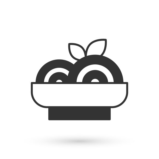 灰色意大利面意大利面图标孤立在白色背景。意大利餐厅。向量图片下载