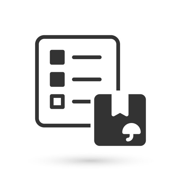 灰色验证投递列表剪贴板图标隔离在白色背景。向量图片下载