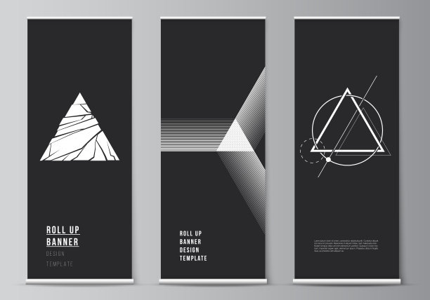 布局卷起横幅图片下载