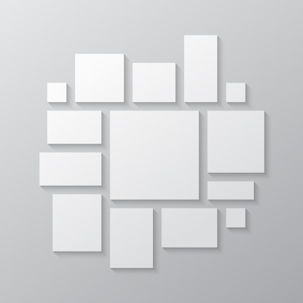 模板拼贴十四帧图像照片图片下载