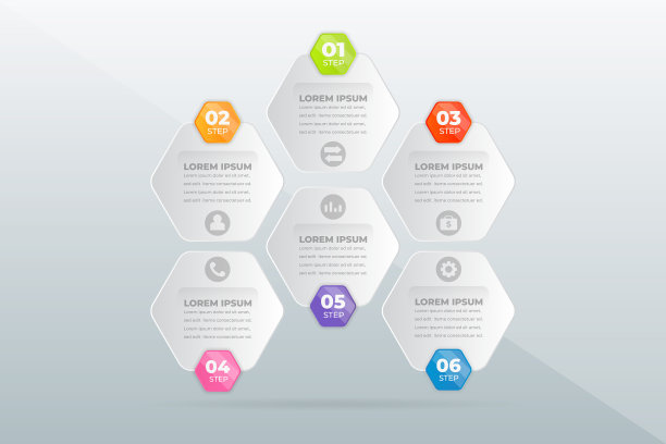 设计现代专业步骤信息图图片下载