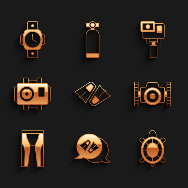 为游泳的海龟拍照设置鳍状肢图片下载