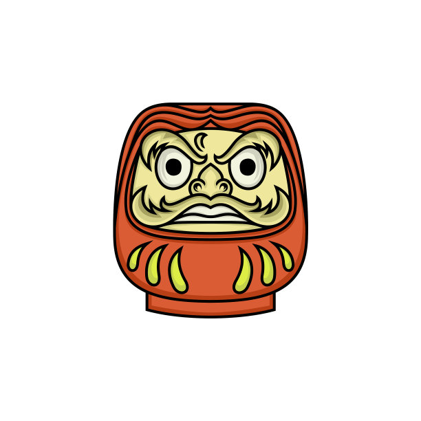 日本达摩标志设计图片下载