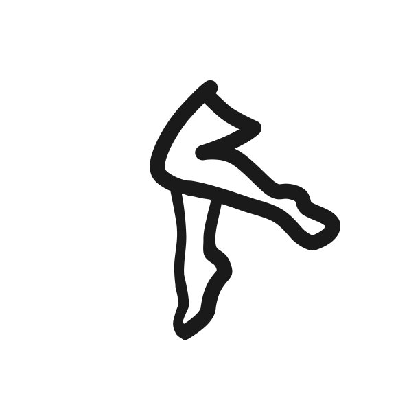 女人腿图标腿线图标图片下载