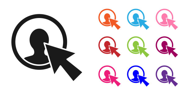 黑色用户的男人在西装图标隔离在白色背景。业务头像符号-用户配置文件图标。男性用户签名。设置彩色图标。矢量图图片下载