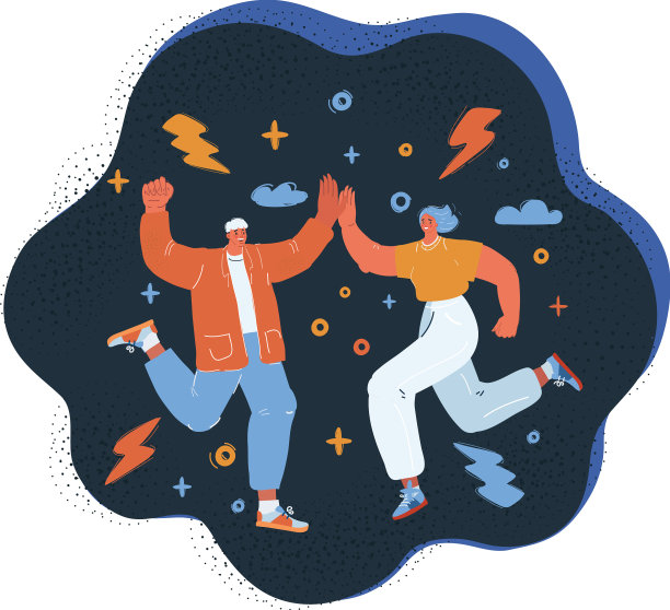 人们击掌庆祝图片下载