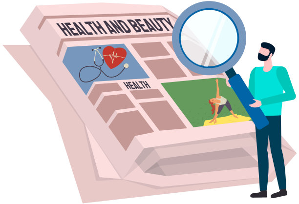 一个人拿着放大镜看报纸图片下载