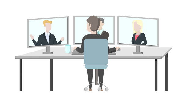 在线会议通过互联网远程工作图片下载