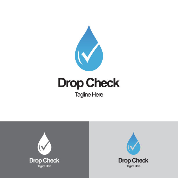 Drop check标志设计模板图片下载
