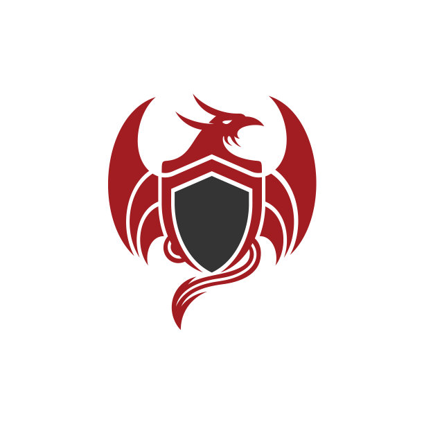 龙盾标志设计图片下载