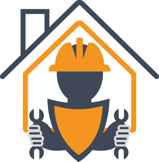 家庭维修标志图标在白色的背景图片下载