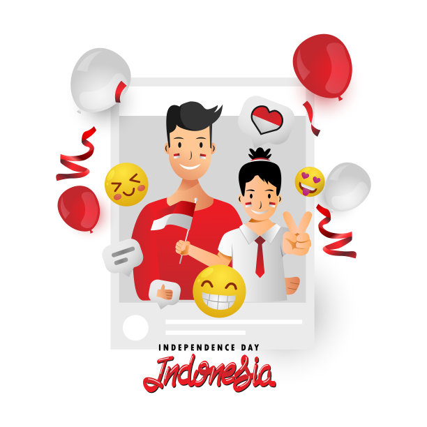 父亲和女儿在社交媒体上庆祝图片下载