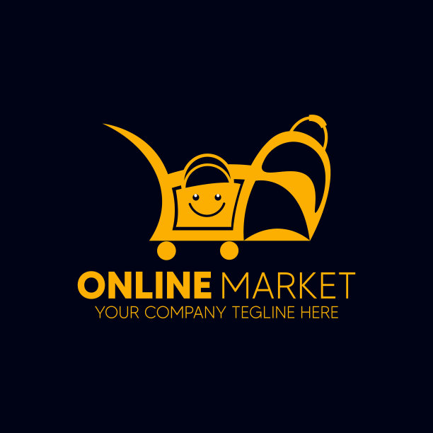 网上市场标识设计模板图片下载