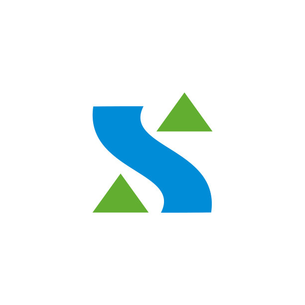 三角山河符号图标图片下载