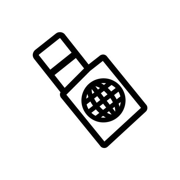 护照和机票线图标，登机牌图标图片下载