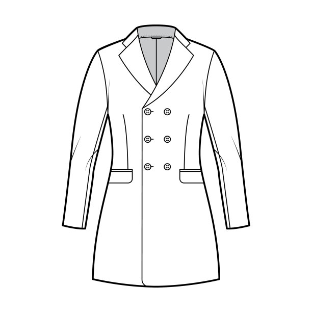 合身夹克双排扣西装技术图片下载